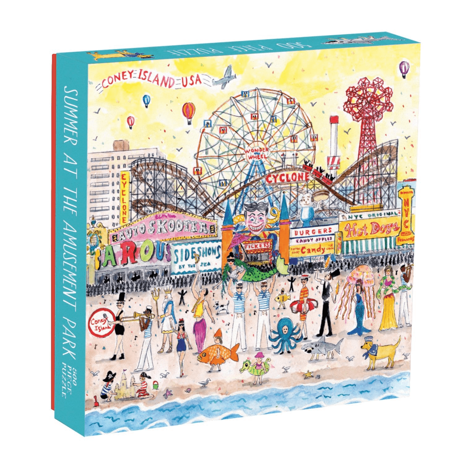 Michael Storrings Summer at the Amusement Park 500 Piece Puzzle - Quick Ship - Puzzlicious.com