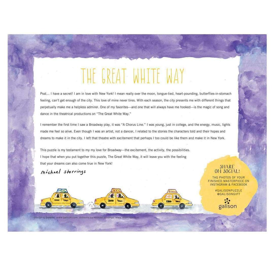 Michael Storrings The Great White Way 2000 Piece Puzzle - Quick Ship - Puzzlicious.com