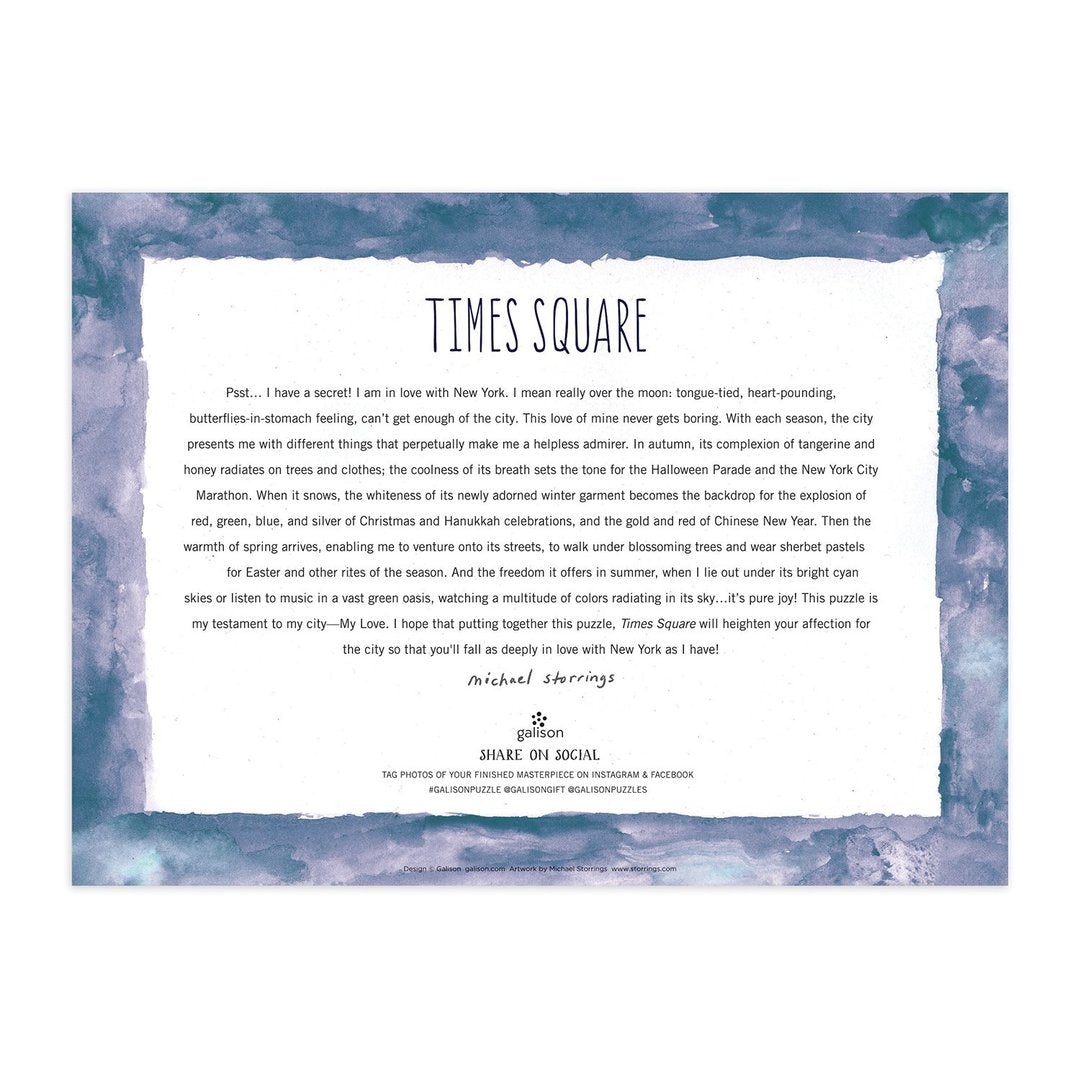 Michael Storrings Times Square 1000 Piece Puzzle - Quick Ship - Puzzlicious.com