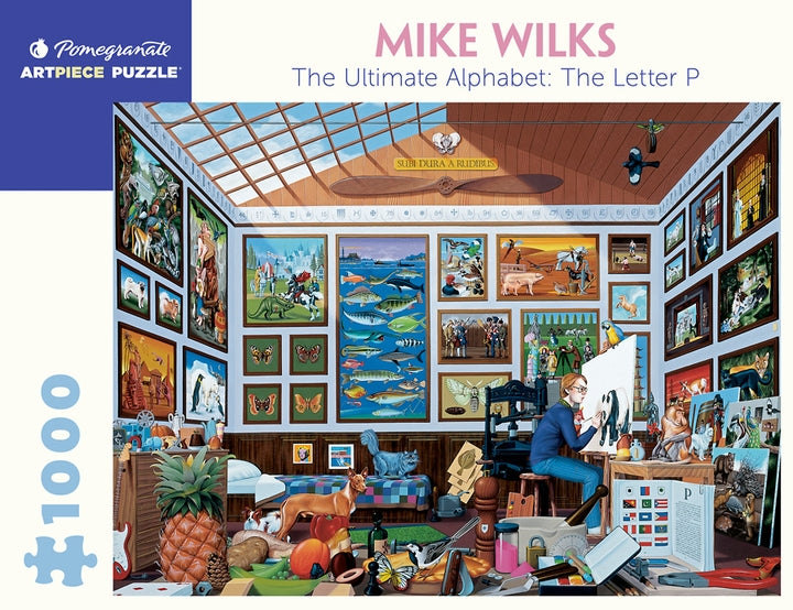 Mike Wilks: The Ultimate Alphabet - The Letter P 1000 Piece Jigsaw Puzzle - Quick Ship - Puzzlicious.com