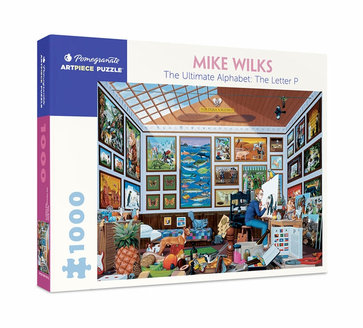 Mike Wilks: The Ultimate Alphabet - The Letter P 1000 Piece Jigsaw Puzzle - Quick Ship - Puzzlicious.com
