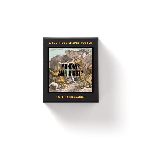 Mondays, Am I Right? Mini 100 Piece Jigsaw Puzzle - Quick Ship