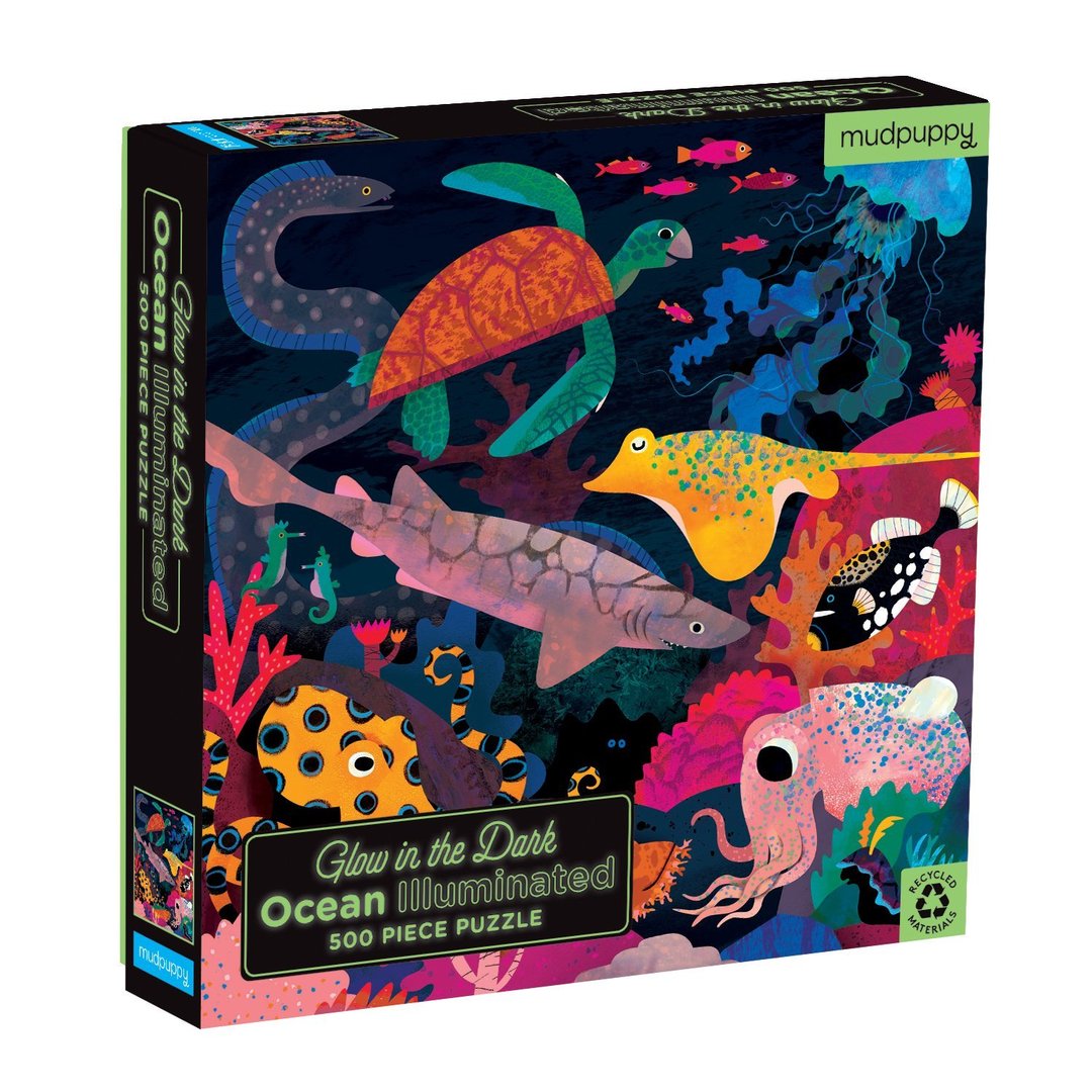 Glow in the Dark: Ocean Illuminated 500 Piece Puzzle - Quick Ship - Puzzlicious.com