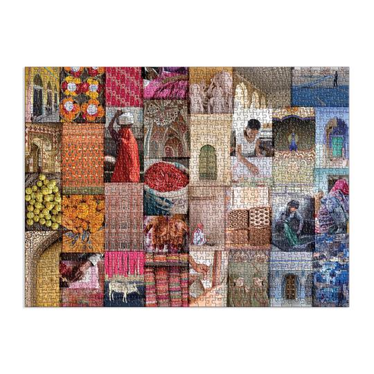 Patterns of India: A Journey Through Colors, Textiles and the Vibrancy of Rajasthan 1000 Piece Jigsaw Puzzle - Quick Ship