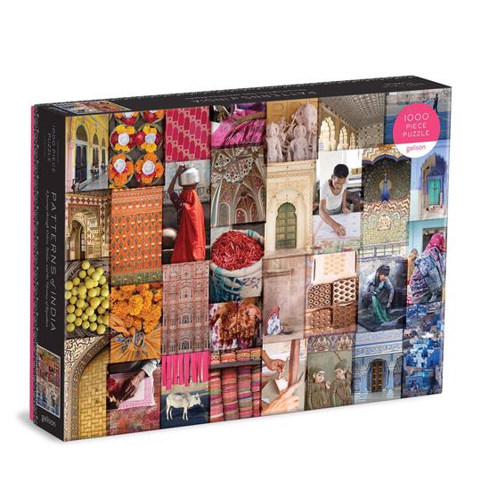 Patterns of India: A Journey Through Colors, Textiles and the Vibrancy of Rajasthan 1000 Piece Jigsaw Puzzle - Quick Ship