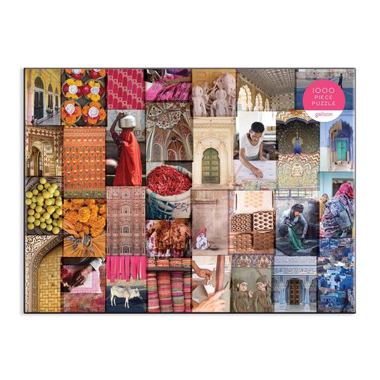 Patterns of India: A Journey Through Colors, Textiles and the Vibrancy of Rajasthan 1000 Piece Jigsaw Puzzle - Quick Ship