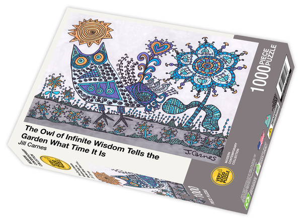 Jill Carnes' The Owl of Infinite Wisdom 1000 Piece Jigsaw Puzzle - Quick Ship - Puzzlicious.com