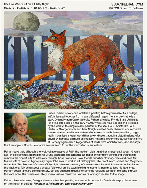 Susan T. Pelham&#39;s The Fox Went Out on a Chilly Night 1000 Piece Jigsaw Puzzle - Quick Ship - Puzzlicious.com