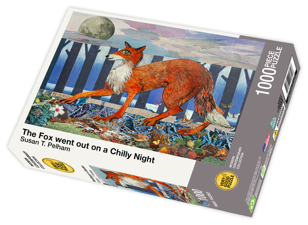 Susan T. Pelham&#39;s The Fox Went Out on a Chilly Night 1000 Piece Jigsaw Puzzle - Quick Ship - Puzzlicious.com