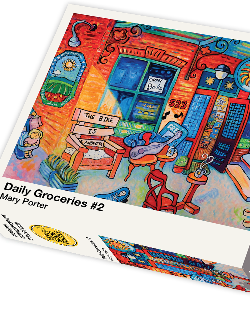 Mary Porter&#39;s Daily Groceries #2 1000 Piece Jigsaw Puzzle - Quick Ship - Puzzlicious.com