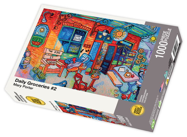 Mary Porter's Daily Groceries #2 1000 Piece Jigsaw Puzzle - Quick Ship - Puzzlicious.com