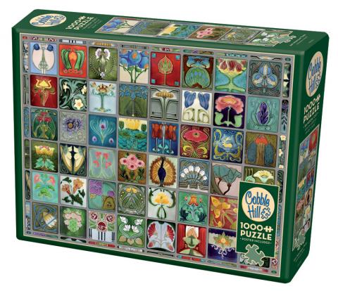 Art Nouveau Tiles 1000 Piece Puzzle - Quick Ship - Puzzlicious.com