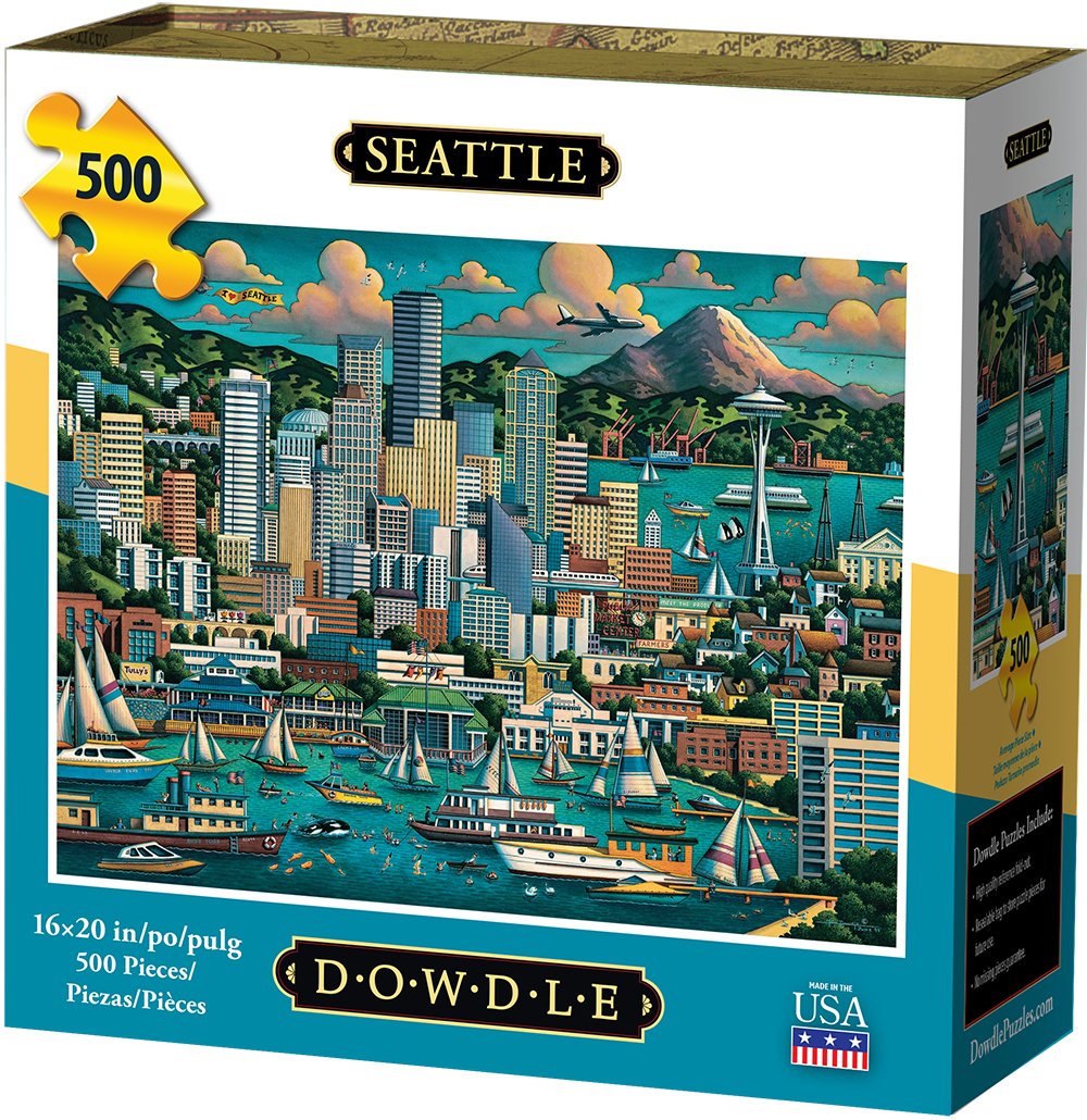 I Love Seattle 1000 Piece Puzzle - Puzzlicious.com