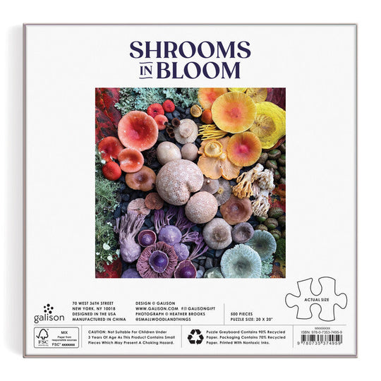 Shrooms in Bloom 500 Piece Jigsaw Puzzle
