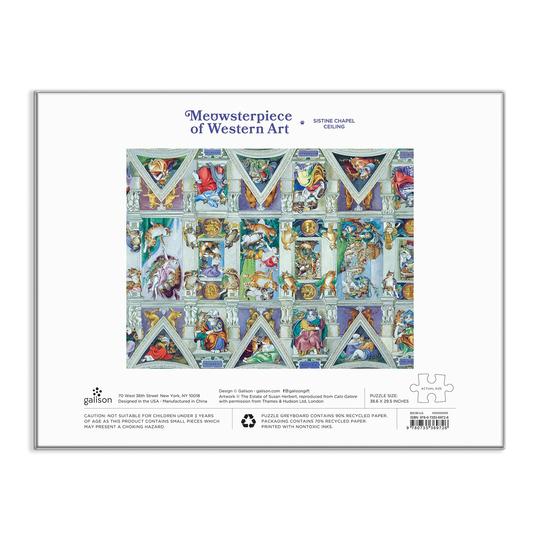 Sistine Chapel Ceiling Meowsterpiece of Western Art 2000 Piece Jigsaw Puzzle - Quick Ship