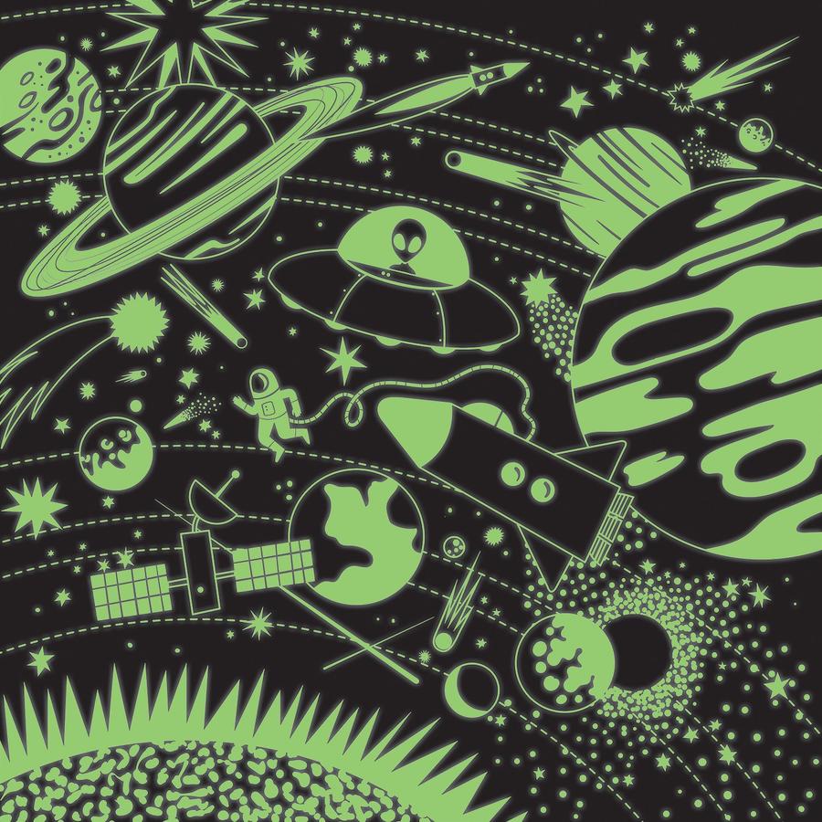 Glow in the Dark: Space Illuminated 500 Piece Puzzle - Quick Ship - Puzzlicious.com
