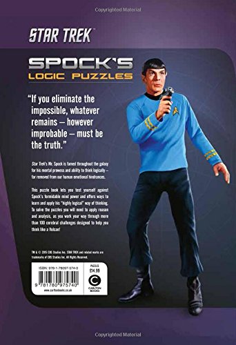 Star Trek Spock&#39;s Logic Puzzles Book - Quick Ship - Puzzlicious.com