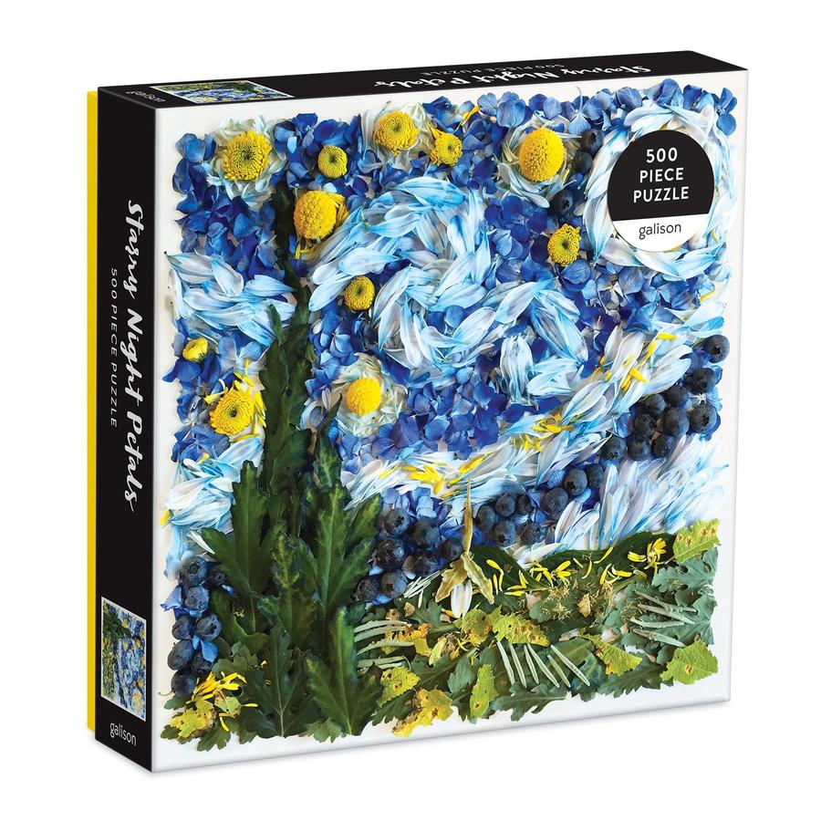 Starry Night Petals 500 Piece Jigsaw Puzzle - Quick Ship - Puzzlicious.com