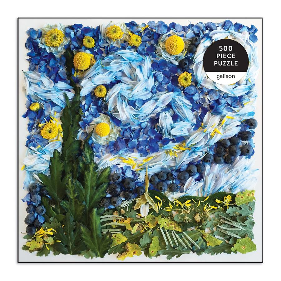 Starry Night Petals 500 Piece Jigsaw Puzzle - Quick Ship - Puzzlicious.com