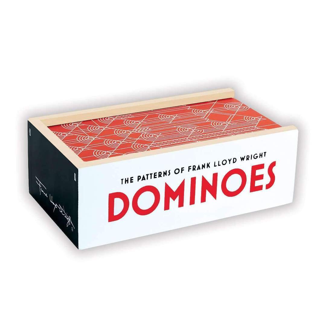 The Patterns of Frank Lloyd Wright Wooden Dominoes Set - Quick Ship - Puzzlicious.com