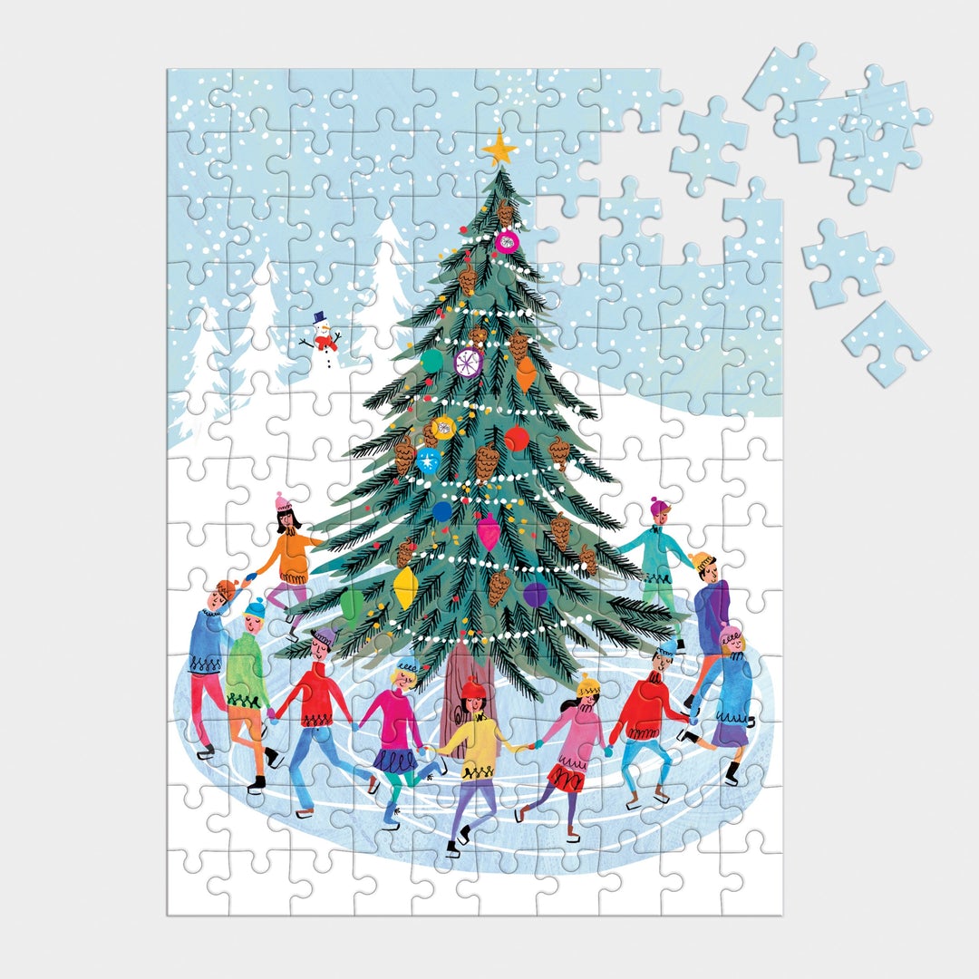 Tree Skaters 130 Piece Mini Jigsaw Puzzle - Quick Ship