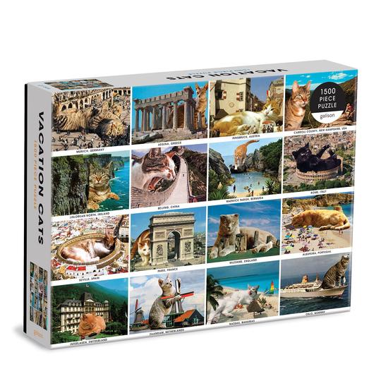 Vacation Cats 1500 Piece Puzzle - Quick Ship