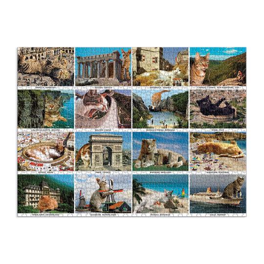 Vacation Cats 1500 Piece Puzzle - Quick Ship