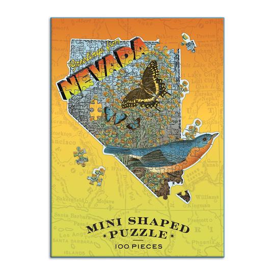 Wendy Gold&#39;s Nevada Mini Shaped 100 Piece Jigsaw Puzzle - Quick Ship