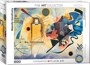 Kandinsky Yellow Red Blue 1000 Piece Puzzle - Quick Ship - Puzzlicious.com